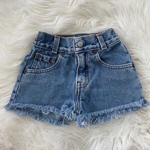 Vintage red tab Levi’s cut offs 24 months